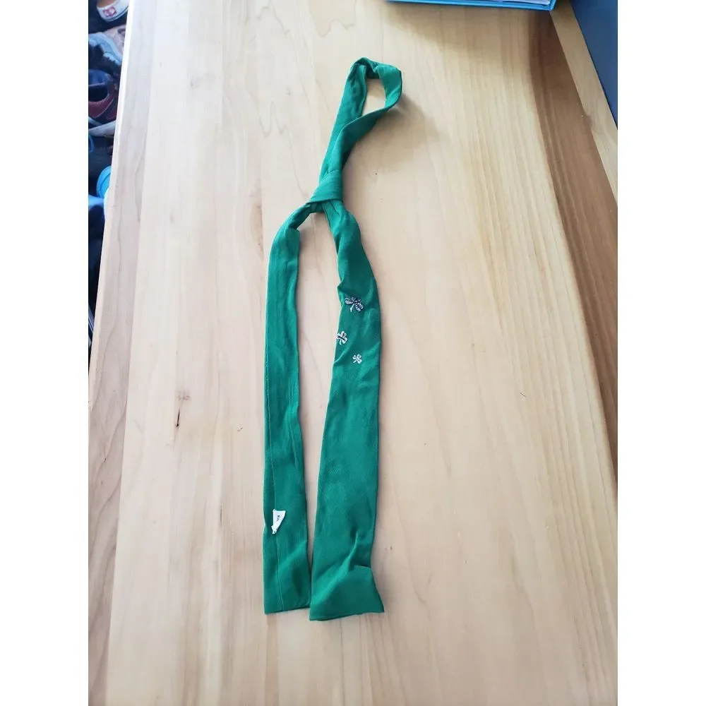 60s‎ Green Clover Skinny Tie